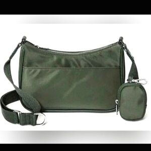NWT Wild Fable Stylish Green Crossbody Purse with Coin Pouch